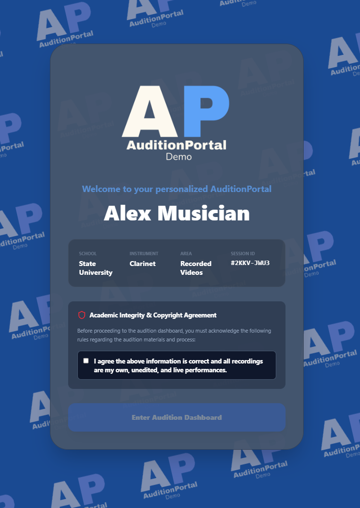 Student Portal Interface Preview